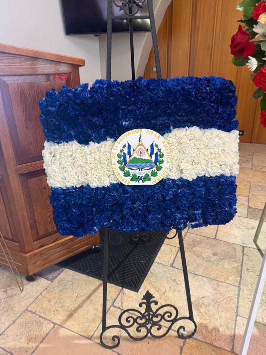 El Salvador flag tribute