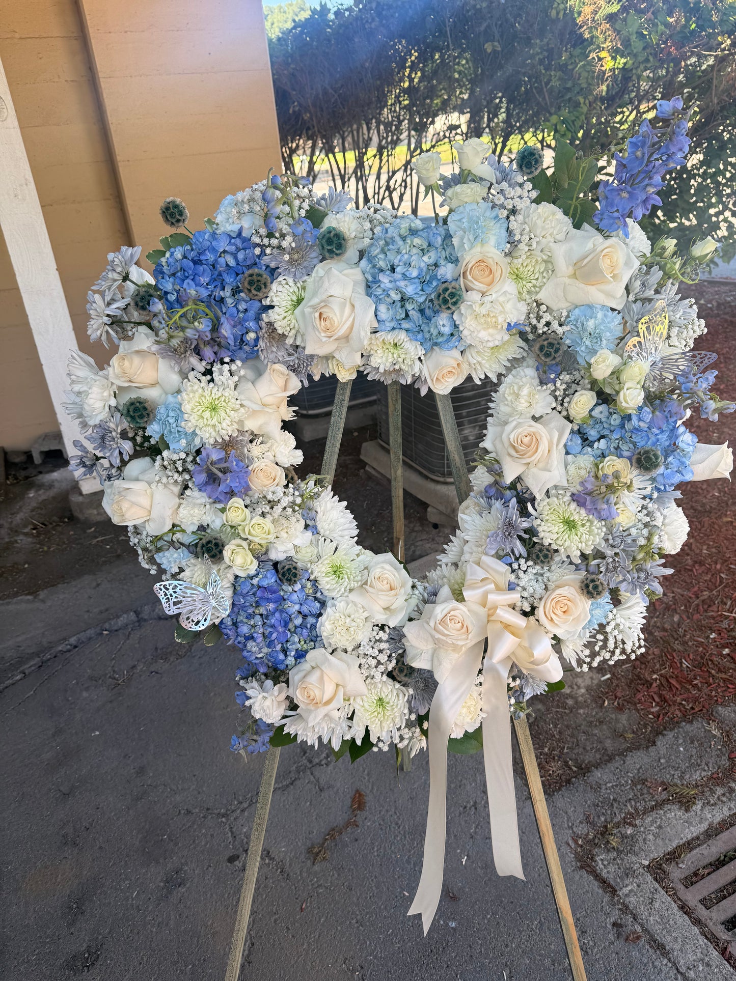 My angel🪽 funeral wreath