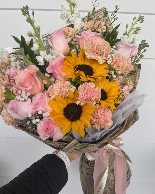 Newspaper Blooms