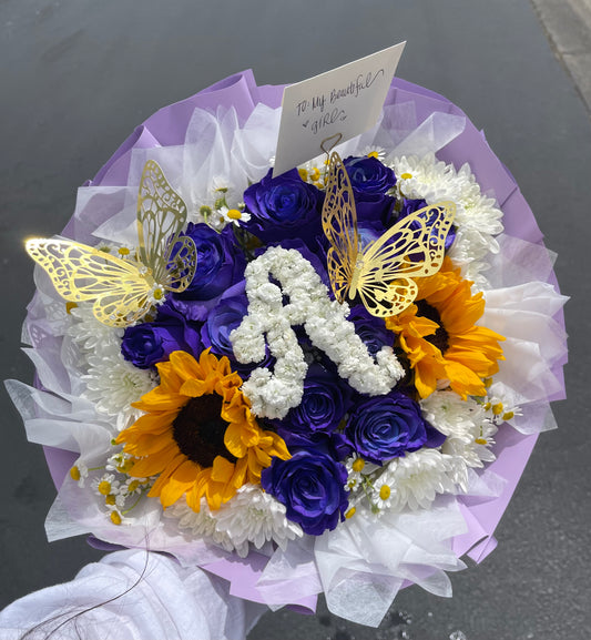 Initial Blooms Bouquet