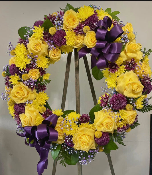 Eternal sunshine sympathy wreath