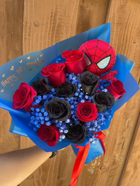 Spiderman Rose Bouquet