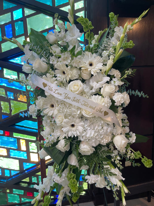 All my love funeral spray