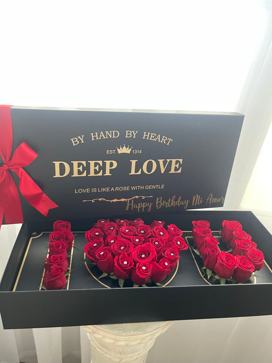 I love you Rose box